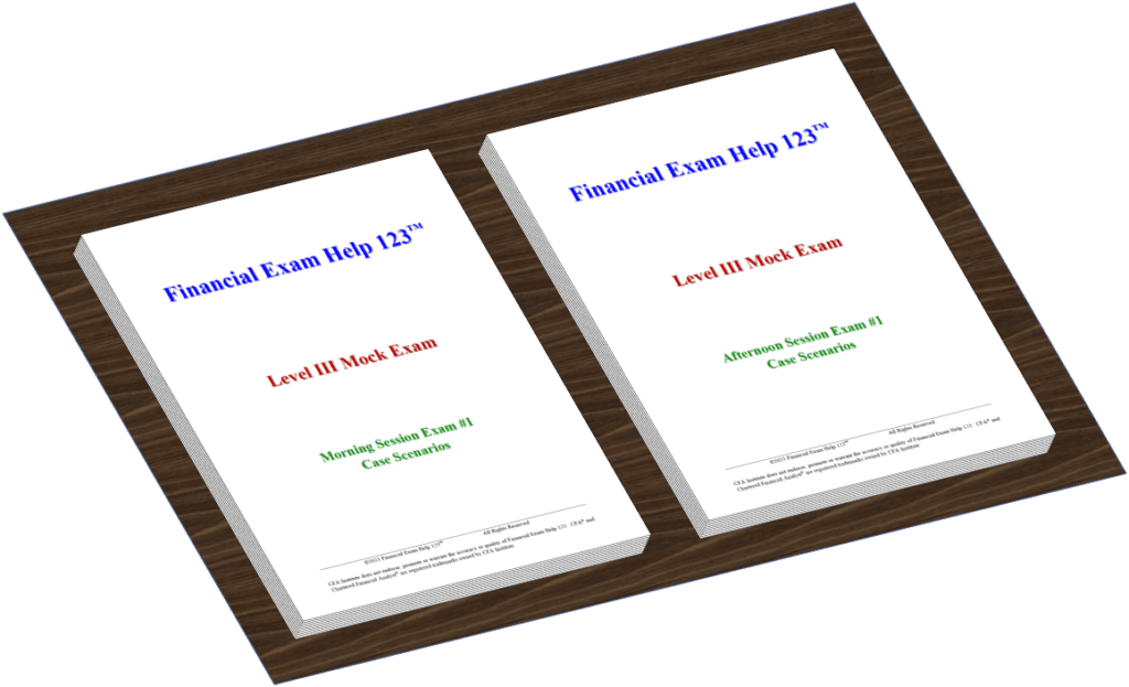 2026 Level III Mock Exam #1