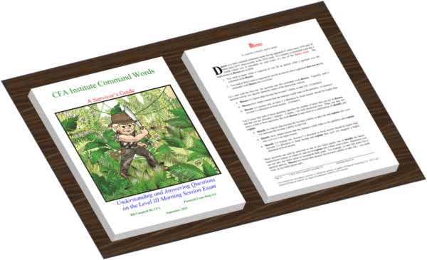 Survivor's Guide to CFA Institute Command Words Product Image